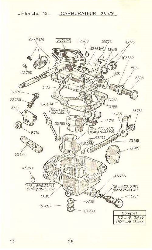 Carburateur 26VX